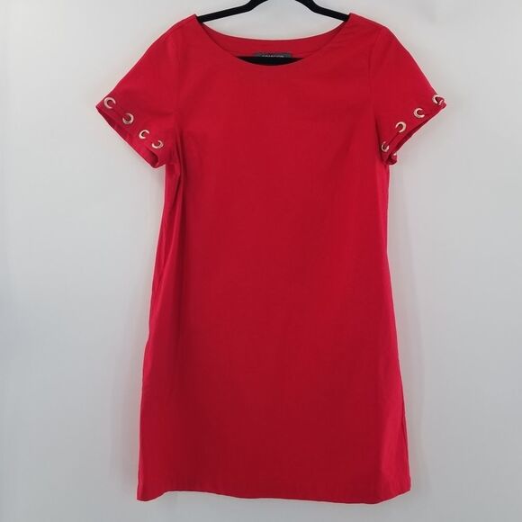Chic Red Mini Dress with Vibrant Style - Picture 1 of 11